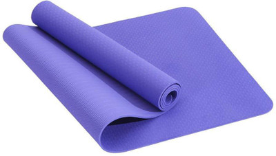

QUINERGYS ™ Non Slip Eco-friendly Anti-Tear Exercise Mat for Hot Yoga, Bikram Yoga, Pilates Blue 6 mm Yoga Mat, Blue-4