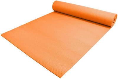 

QUINERGYS ® Anti Sweat 1/4" Thick High Density Deluxe Non Slip Exercise Pilates & Yoga Mat Orange 6 mm Yoga Mat, Hot orange