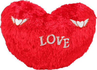

BIG MONKEY TOYS 1 FEEt SMALL SOFT LOVE HEARTH SHAPE PILLOW - 35 cm(Red)