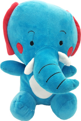 

Pulse Elephant Soft Stuffed Toy - 27 cm(Sky Blue)