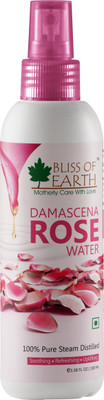 

Bliss of Earth 100% Pure Damascena Rose Water | 100ml | Steam Distilled | Facial Toner With Uplifting Floral Aroma | Food Grade | Pure Gulab Jal |(100 ml)