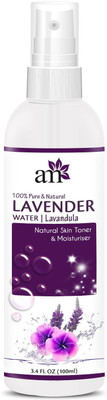 

AromaMusk 100% Pure & Natural Premium French Lavender Water Toner for Skin, Hair & Face,(No Alcohol, Chemical & Paraben Free )(100 ml)