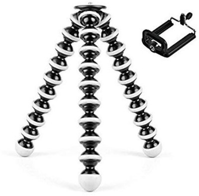 

MehR Collection Tripod with Mobile Attachment for DSLR, Action Cameras & Smartphones(Black And White) Tripod(Black, Supports Up to 1.5)