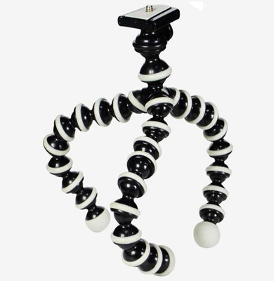 

BJORK Best buy new arrival fully flexible Portable & Foldable Camera & Mobile Tripod with Mobile Clip Holder Bracket Fully Flexible Mount Cum Tripod Stand with Three-Dimensional Head & Quick Release Q8 Plate Gorilla Tripod 10" - DSLR , Smartphone & Action