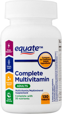 Equate Complete Multivitamin Adults Tablets, 130 Ct(130 No)