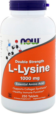 

Now Foods L-Lysine, 1000 mg, 250 Tablets NOW-00123(250 No)
