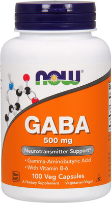 

Now Foods GABA, 500 mg, 100 Veg Capsules NOW-00087(100 No)