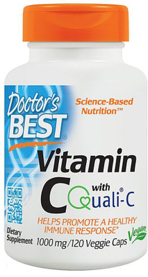 

Doctor's Best Vitamin C, Featuring Quali-C, 1000 mg, 120 Veggie Caps(120 No)