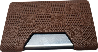 

Jeezbier Men Brown Aluminium Card Holder(6 Card Slots)