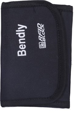 

Bendly Boys Casual Black Fabric Wallet(4 Card Slots)