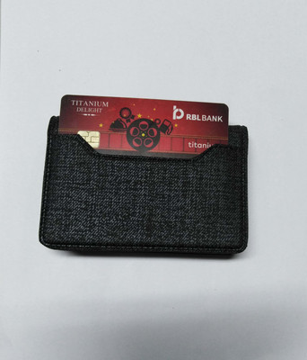 

baghouse Boys Grey Artificial Leather Card Holder(3 Card Slots), Gray