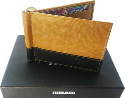 

jubleeo Men Tan Genuine Leather Card Holder(6 Card Slots)