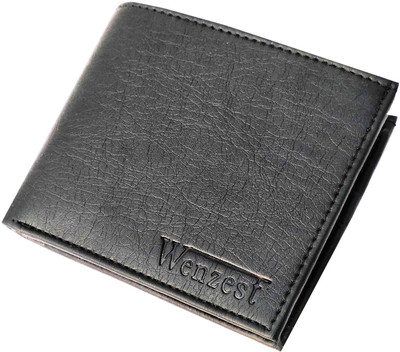

Wenzest Boys Black Artificial Leather Wallet(10 Card Slots)