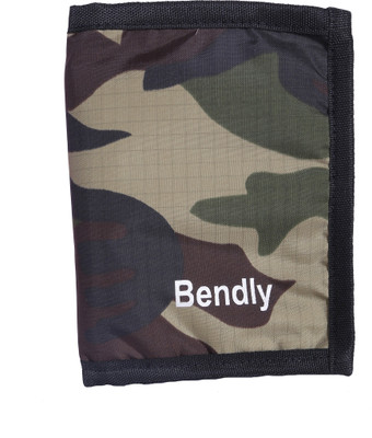 

Bendly Boys Green Fabric Wallet(3 Card Slots)