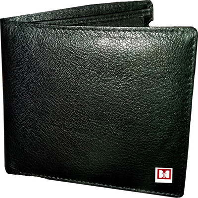 

DTDINTERNATIONAL Boys Black Genuine Leather Wallet(19 Card Slots)
