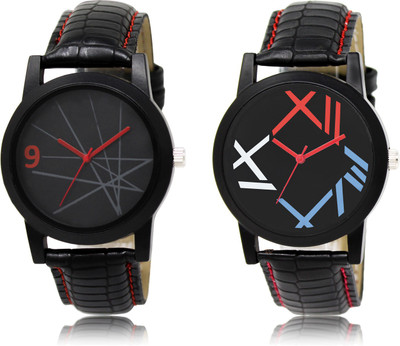 The Shopoholic Fashionable Funky Look Black Dial Analog Watch For Boys Men Stylish Watch - For Men