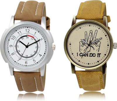 

The Shopoholic Fashionable Funky Look White And Brown Dial Analog Watch For Boys Watches New Watch - For Men