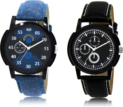 

The Shopoholic New Stylist Latest Black And Blue Dial Analog Watch For Boys Formal Men Watch Watch - For Men