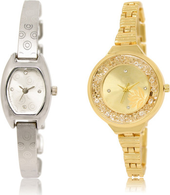 

The Shopoholic Fashionable Fancy CollectionÃÂ Silver And Gold Dial Analog Watch For Girls Belt Watches For Women Watch - For Women