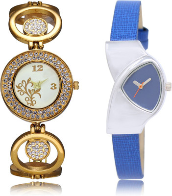 

The Shopoholic New Stylist Latest White And Blue Dial Analog Watch For Girls Designer Watch Watch - For Women