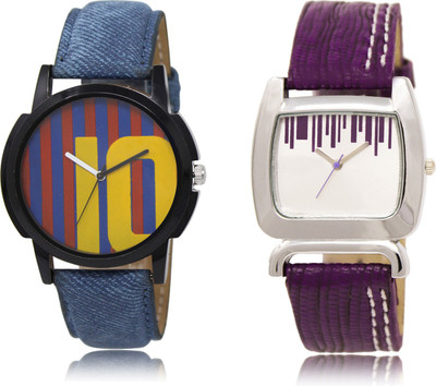 

The Shopoholic Latest Collection Fancy And Attractive Blue And Maroon And Silver Dial Analog Watch For Boys And Girls Analog Watch For Boys Stylish Watch - For Men & Women