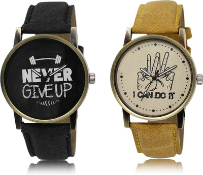The Shopoholic New Stylist Latest Black And Brown Dial Analog Watch For Boys Boy Watches Stylish Watch - For Men