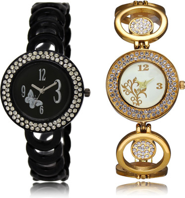 

The Shopoholic New Stylist Latest Black And White Dial Analog Watch For Girls Watch For Womens Stylish Watch - For Women