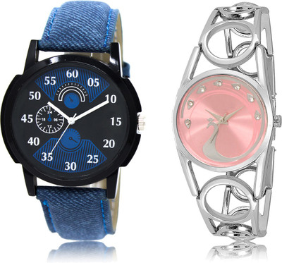 

The Shopoholic Fashionable Funky Look Black And Blue And Pink Dial Analog Watch For Boys And Girls Combo Watches For Mens Watch - For Men & Women