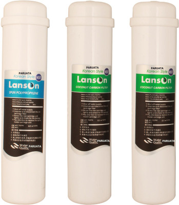 

PARIJATA Lanson Sediment and Carbon for water purifier with elbow connectors Solid Filter Cartridge(5, Pack of 3)