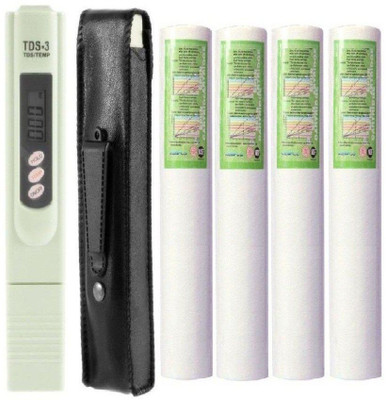 

KRPLUS Digital lTDS Meter With Purerite Spun Filter 4 Pcs Solid Filter Cartridge(5, Pack of 5)
