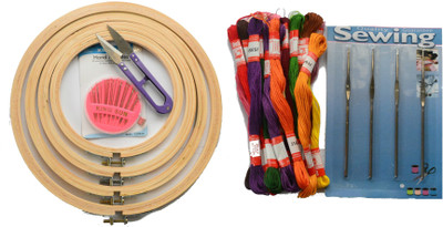 

ecaart Wooden Embroidery frame kit pack of 67 items