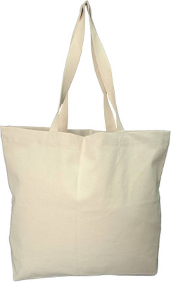 

Rawpockets Rawbags 'Wider bag , reusable 100% Cotton Eco-Friendly |Natural colour|Eco bag |Canvas Fabric Multipurpose Bag(White, 5 L)