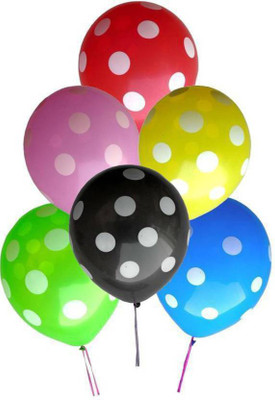 

YNS Crafts Stock Printed polka dot 12 Balloon(Multicolor, Pack of 50)