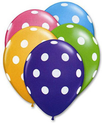 

YNS Crafts Stock Printed polka dot 13 Balloon(Multicolor, Pack of 50)