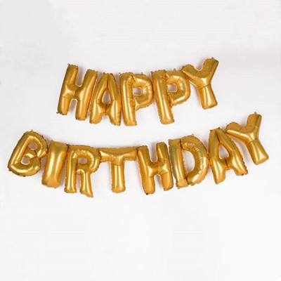 

YNS Crafts Stock Solid Happy birthday 21 Letter Balloon(Gold, Pack of 1)