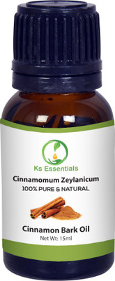 

Ks Essentials Cinnamon Bark Essential Oil, 100% Pure & Natural & Undiluted, for Hair & Skin Care,Face 15ml(15 ml)
