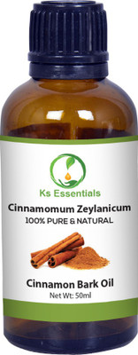 

Ks Essentials Cinnamon Bark Essential Oil, 100% Pure & Natural & Undiluted, for Hair & Skin Care,Face 50ml(50 ml)