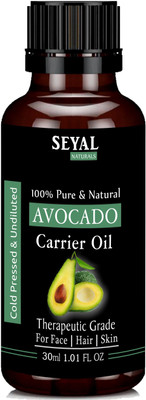 

Seyal Avocado Oil 100% Pure & Natural, Cold Pressed, Therapeutic Grade Organic Undiluted, For Hair, Face, Skin(30 ml)