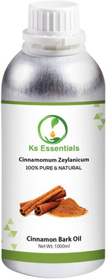 

Ks Essentials Cinnamon Bark Essential Oil, 100% Pure & Natural & Undiluted, for Hair & Skin Care,Face 1000ml(1000 ml)