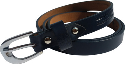 

EL Mio Women Casual, Party, Formal, Evening Blue Genuine Leather Belt, Dark blue