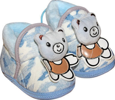 

BABY STATION Booties(Toe to Heel Length - 12 cm Blue)