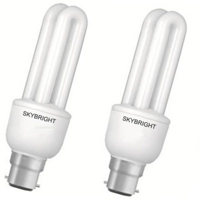 skybright 15 W U-Tube B22 CFL Bulb(White, Pack of 2)