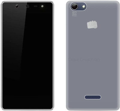 CASE CREATION Back Cover for Micromax Canvas Selfie 3(Transparent, Grip Case, Silicon, Pack of: 1)