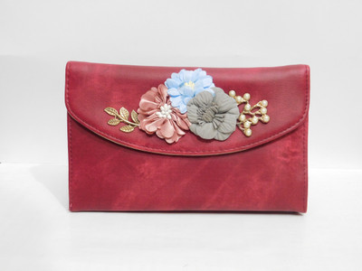

Royal Collection Casual, Party, Formal Maroon Clutch