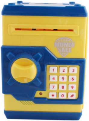 

Tara Lifestyle Money Safe ATM Machine-Yellow Coin Bank(Yellow)