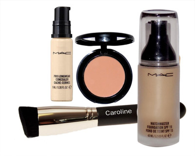 

caroline Makeup Brush&Pro Long Wear Mac Concealer&MatchMaster Foundation&Blusher(Set of 4)