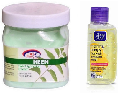 

Pink Root NEEM CREAM 500ML WITH CLEAN & CLEAR LEMON FACE WASH(Set of 2)