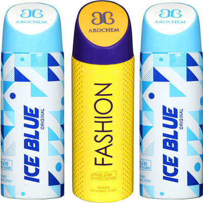 

Arochem B-294 DEODORANT SPRAY NO ALCOHOL PURE PERFUME DYNAMIC BODY SPRAY Deodorant Spray Deodorant Spray - For Men & Women(200 ml, Pack of 3)