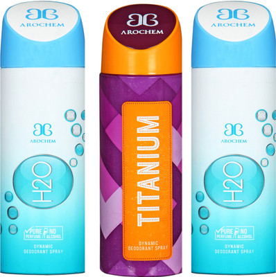 

Arochem B-314 DEODORANT SPRAY NO ALCOHOL PURE PERFUME DYNAMIC BODY SPRAY Deodorant Spray Deodorant Spray - For Men & Women(200 ml, Pack of 3)