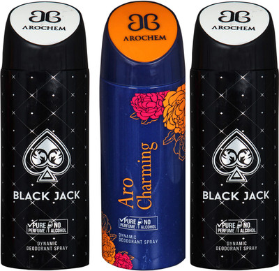 

Arochem B-246 DEODORANT SPRAY NO ALCOHOL PURE PERFUME DYNAMIC BODY SPRAY Deodorant Spray Deodorant Spray - For Men & Women(200 ml, Pack of 3)